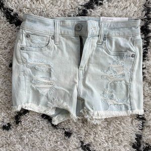 American Eagle Hi-Rise Denim Shorts Size 0